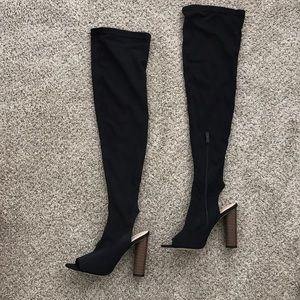 🔥BRAND NEW, Thigh High cut out boots